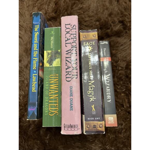 Lot of 5 Young Adult Sci Fi Fantasy Novels Paperback & Hardcover Wizad Dragon... - Picture 3 of 16